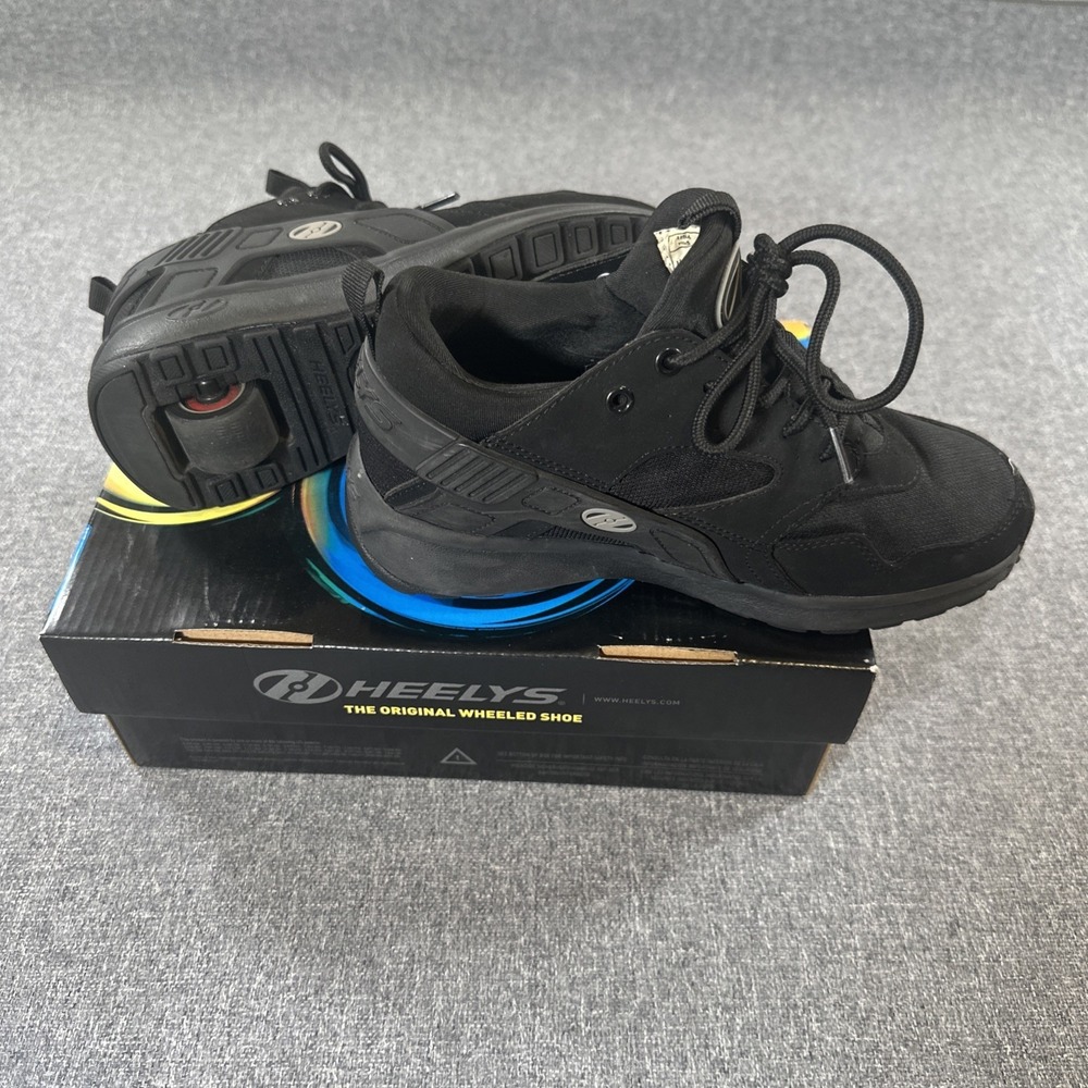 Heelys Force Black Roller Shoes Youth Size 5 EU 36.5‎ Wheeled Sneakers